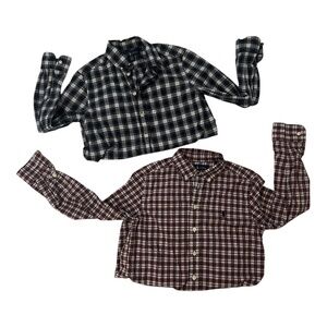 Polo Ralph Lauren Boys Long Sleeve Button-Down Shirts Bundle Medium 10/12